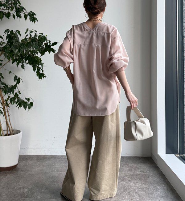  「GOLDボタンVVシャツ」|シャツ・ブラウス|