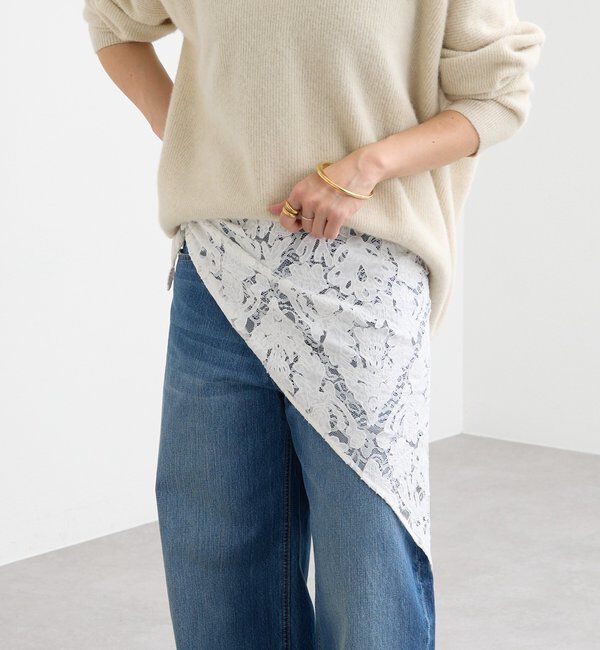  「【a Nice （ア ・ニース）】クラフトレースストール」|ストール|