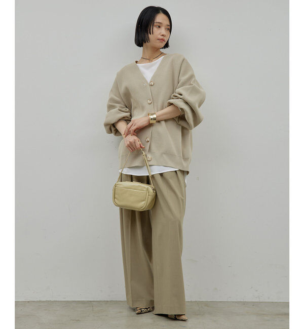  「【新色BR登場/セットアップ対応】ダブルタックパンツ」|スラックス|