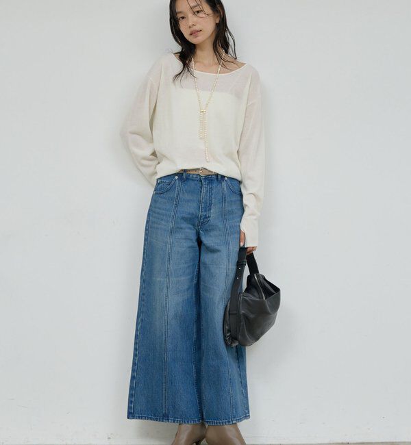  「【手洗い可】メリノウールニットプルオーバー」|ニット・セーター|