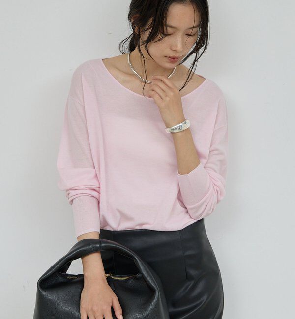  「【手洗い可】メリノウールニットプルオーバー」|ニット・セーター|