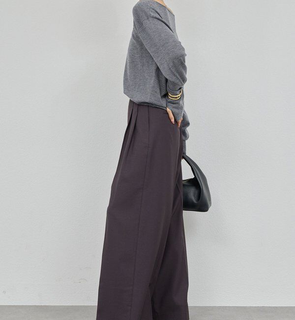  「【手洗い可】メリノウールニットプルオーバー」|ニット・セーター|