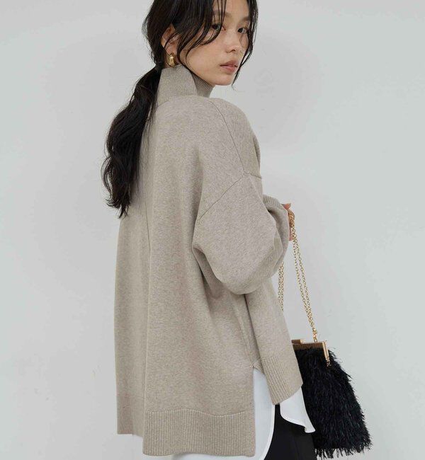 手洗い可】【全骨格対応】オーバータートルニット｜ルミネの