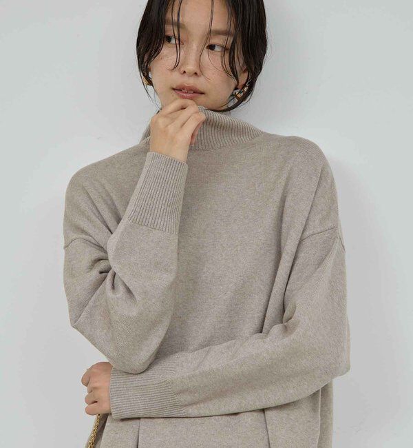 手洗い可】【全骨格対応】オーバータートルニット｜ルミネの