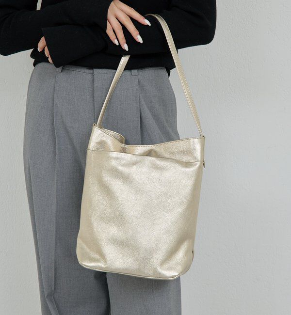  「【2.718】ワンハンドルトートバッグ」|トートバッグ|ゴールド