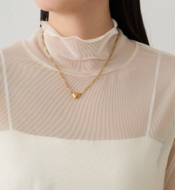  「シアーチュールハイネックプルオーバー」|Tシャツ・カットソー|