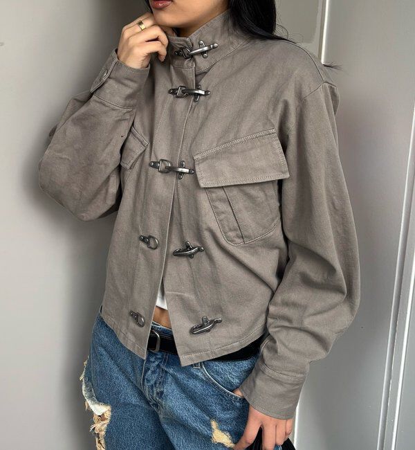  「ファイヤーマンミリタリーシャツジャケット」|ブルゾン・スタジャン|