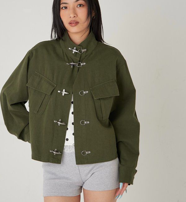  「ファイヤーマンミリタリーシャツジャケット」|ブルゾン・スタジャン|