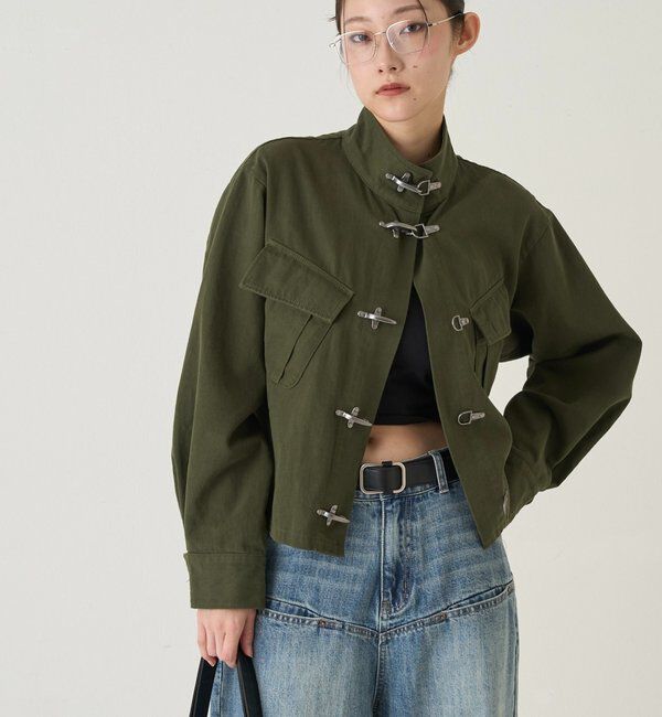  「ファイヤーマンミリタリーシャツジャケット」|ブルゾン・スタジャン|