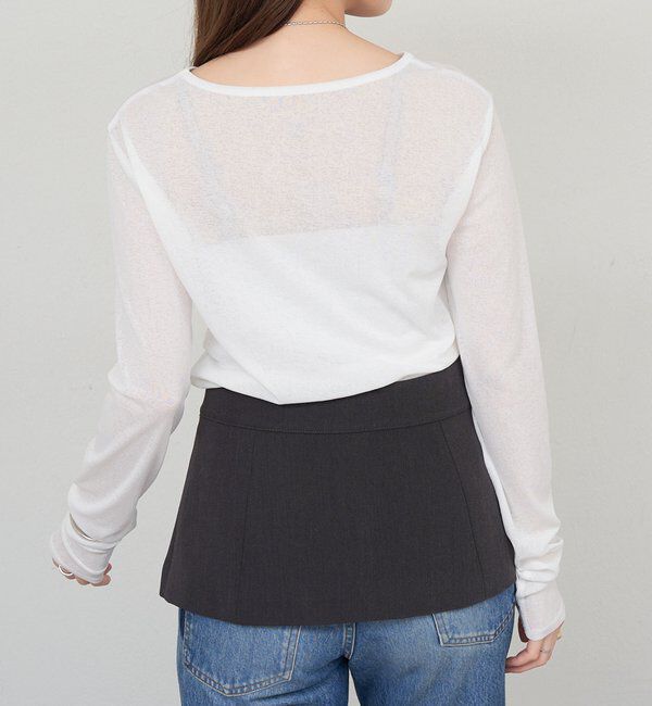  「シアーロングスリーブTee」|Tシャツ・カットソー|