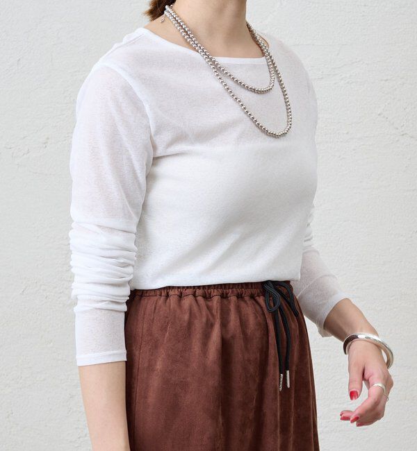  「シアーロングスリーブTee」|Tシャツ・カットソー|