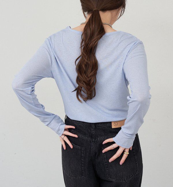  「シアーロングスリーブTee」|Tシャツ・カットソー|