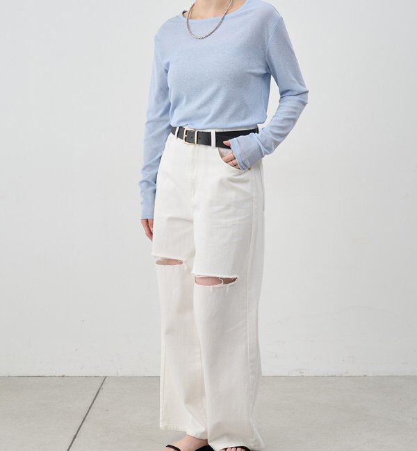  「シアーロングスリーブTee」|Tシャツ・カットソー|