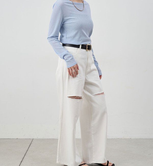  「シアーロングスリーブTee」|Tシャツ・カットソー|