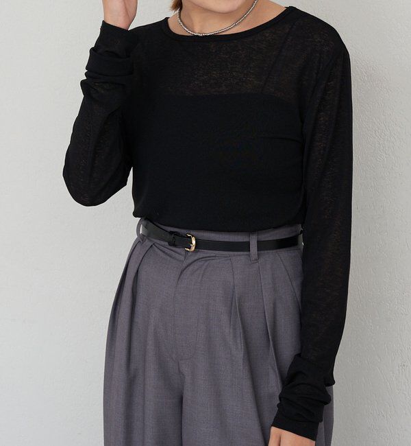  「シアーロングスリーブTee」|Tシャツ・カットソー|