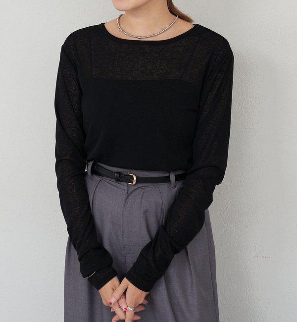  「シアーロングスリーブTee」|Tシャツ・カットソー|