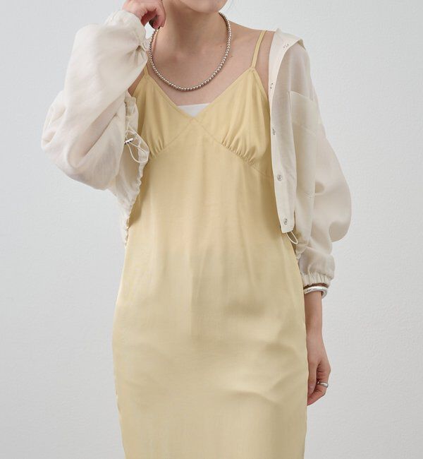  「サテンキャミワンピース」|ワンピース|