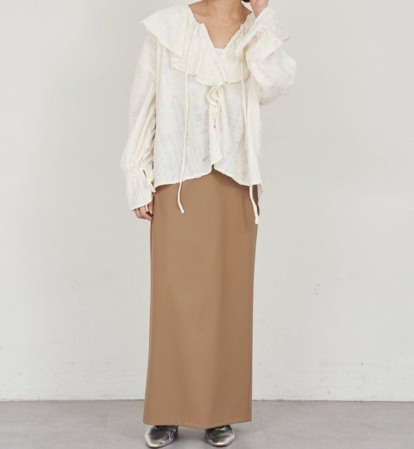  「ニュアンスフリルカラーブラウス」|シャツ・ブラウス|
