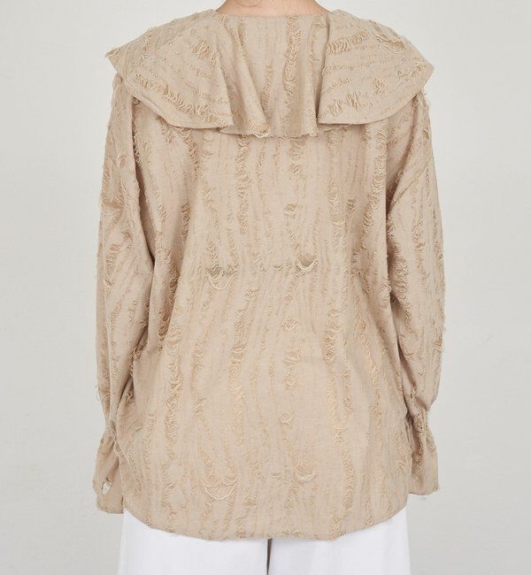  「ニュアンスフリルカラーブラウス」|シャツ・ブラウス|