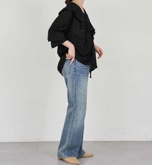  「ニュアンスフリルカラーブラウス」|シャツ・ブラウス|