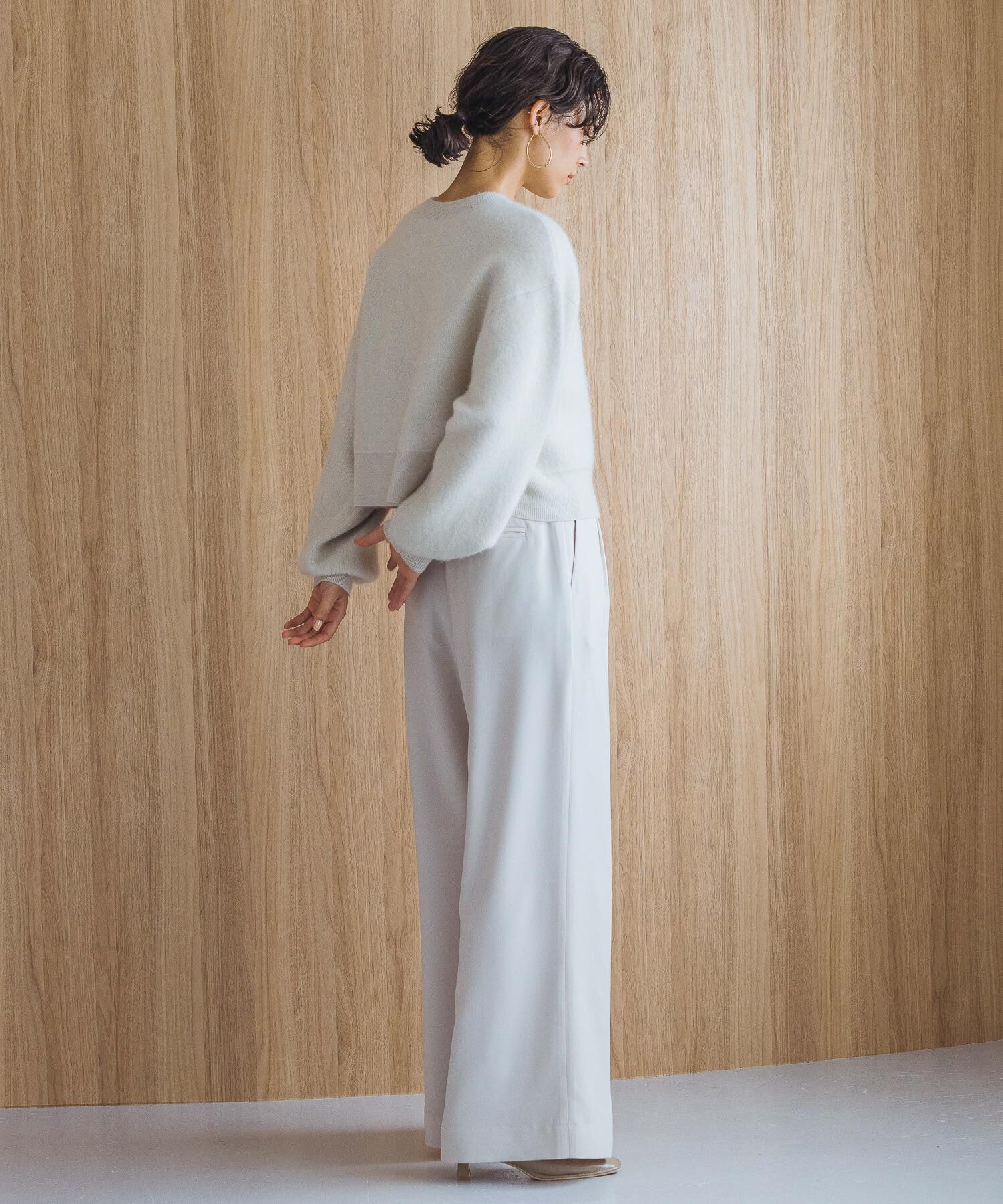 A part by 「【洗える・前後2WAY】チャイニーズラクーンショートカーディガン」|ニット・セーター|