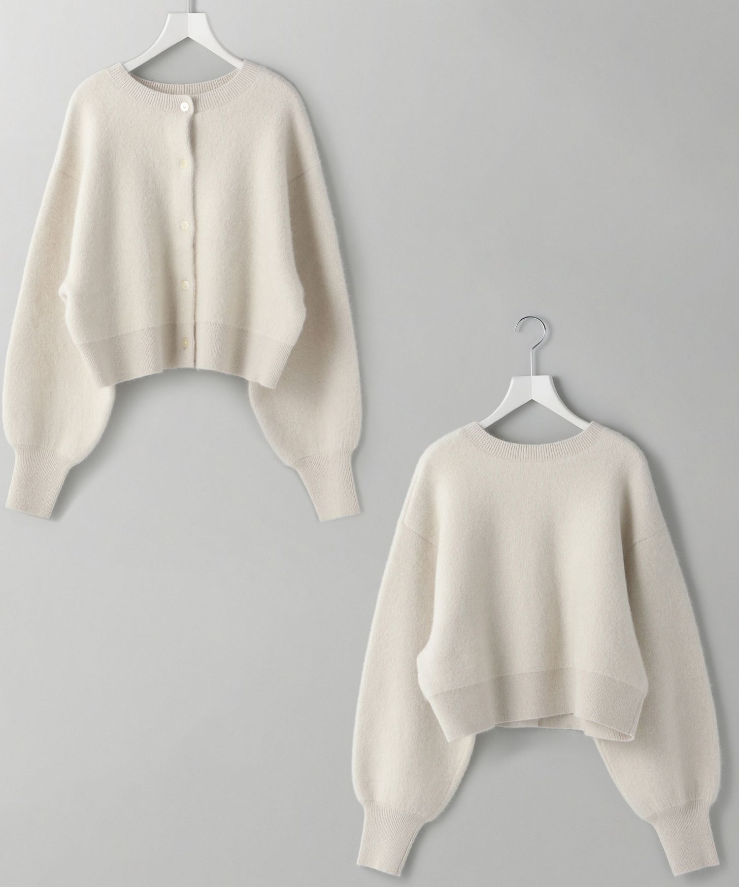 A part by 「【洗える・前後2WAY】チャイニーズラクーンショートカーディガン」|ニット・セーター|