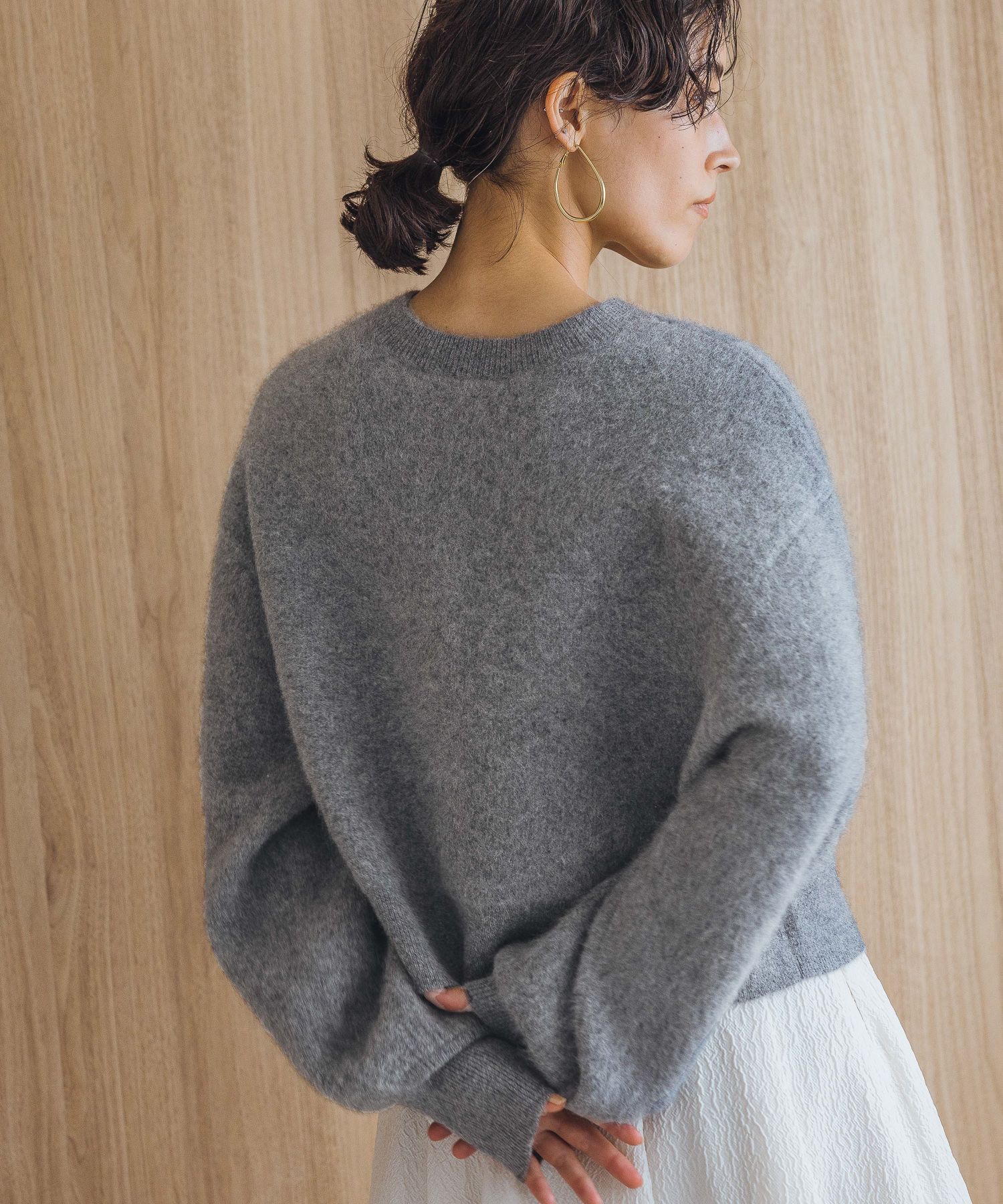 A part by 「【洗える・前後2WAY】チャイニーズラクーンショートカーディガン」|ニット・セーター|