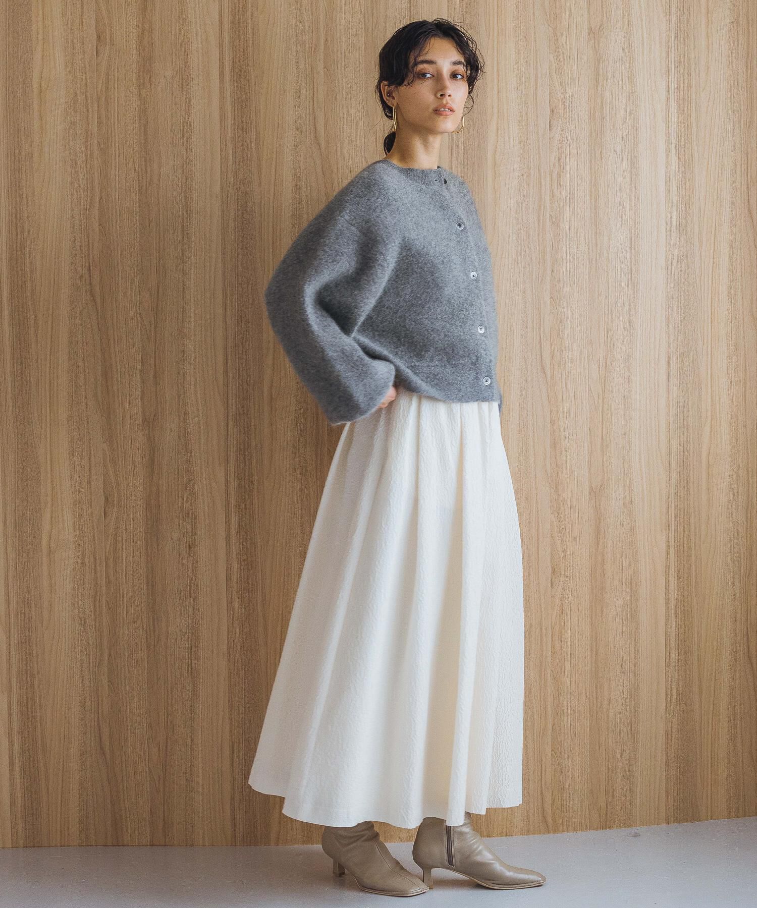 A part by 「【洗える・前後2WAY】チャイニーズラクーンショートカーディガン」|ニット・セーター|