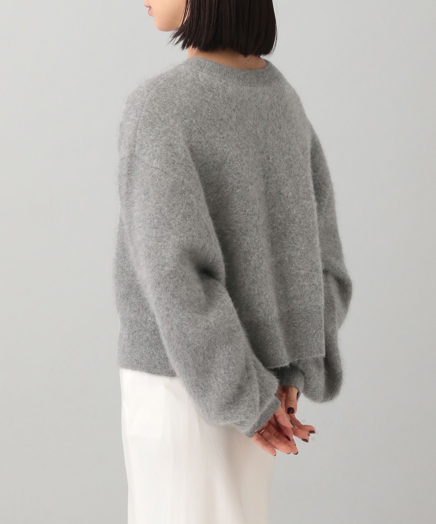 A part by 「【洗える・前後2WAY】チャイニーズラクーンショートカーディガン」|ニット・セーター|