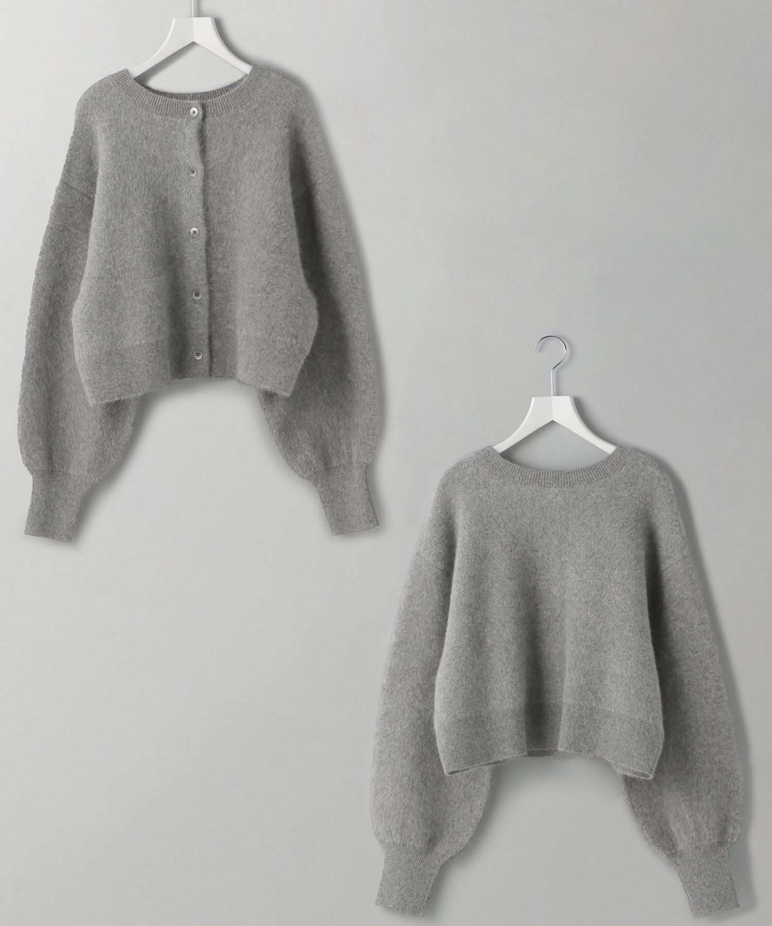 A part by 「【洗える・前後2WAY】チャイニーズラクーンショートカーディガン」|ニット・セーター|