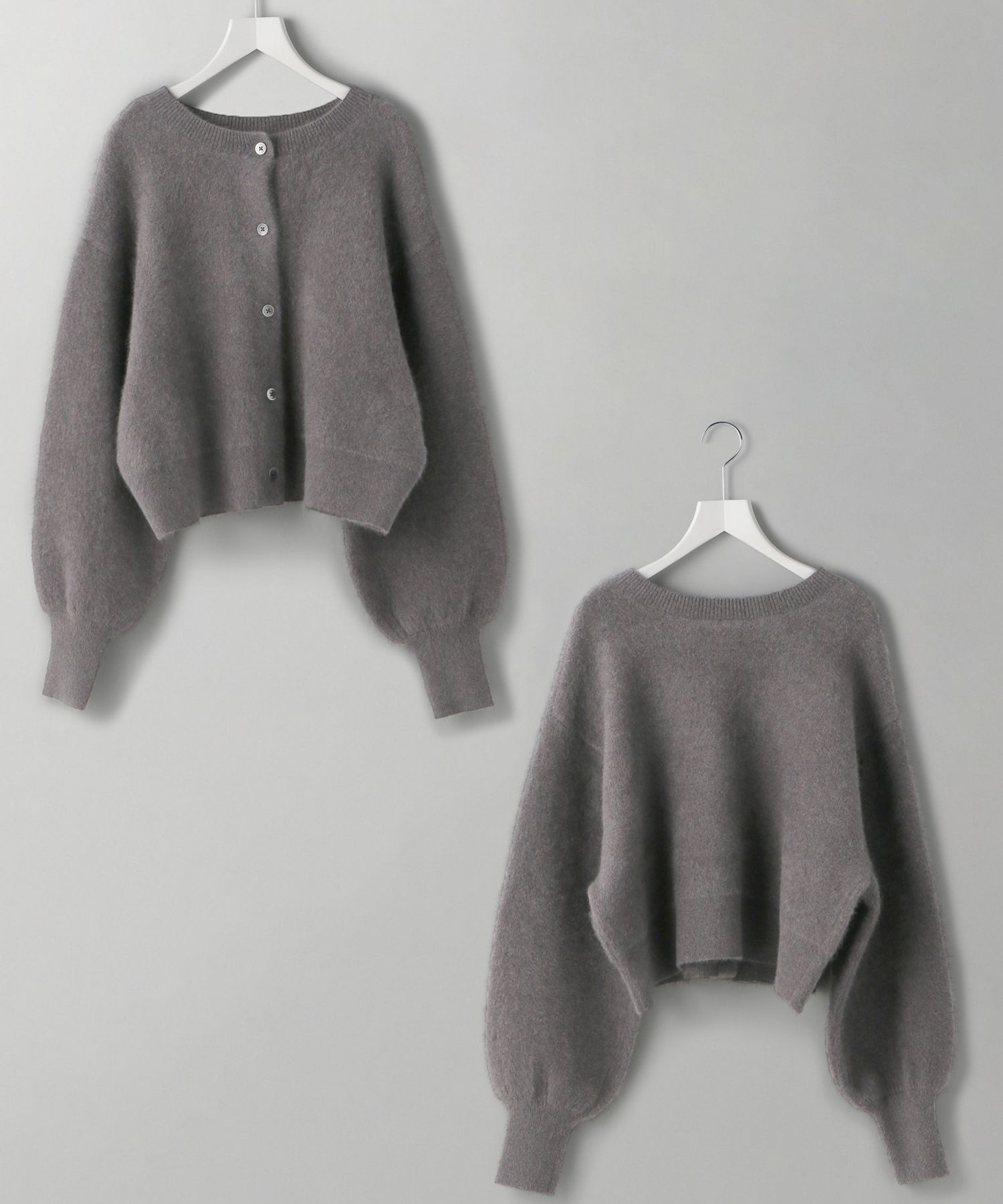 A part by 「【洗える・前後2WAY】チャイニーズラクーンショートカーディガン」|ニット・セーター|