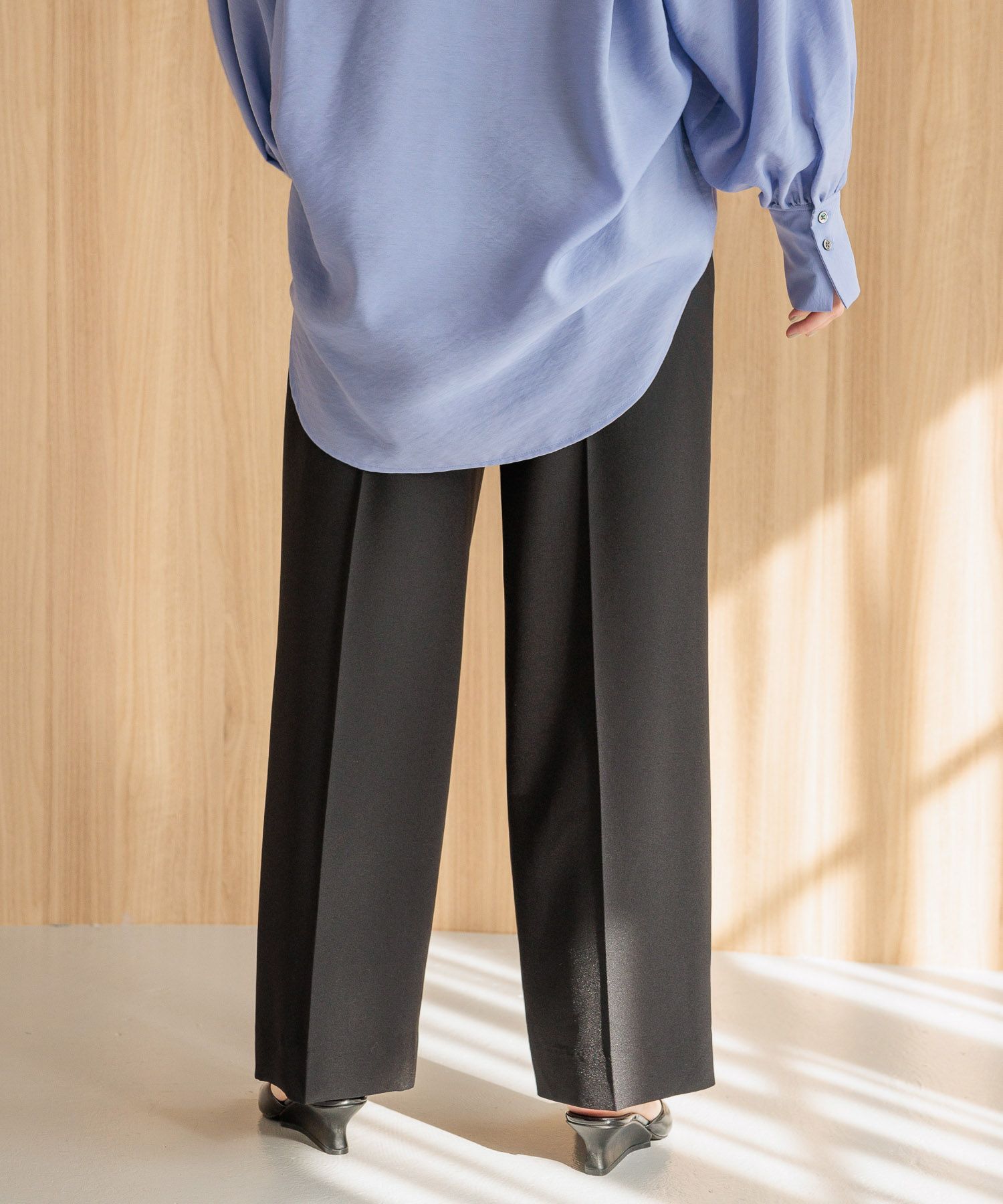 A part by 「リネンライクストレートパンツ」|スラックス|