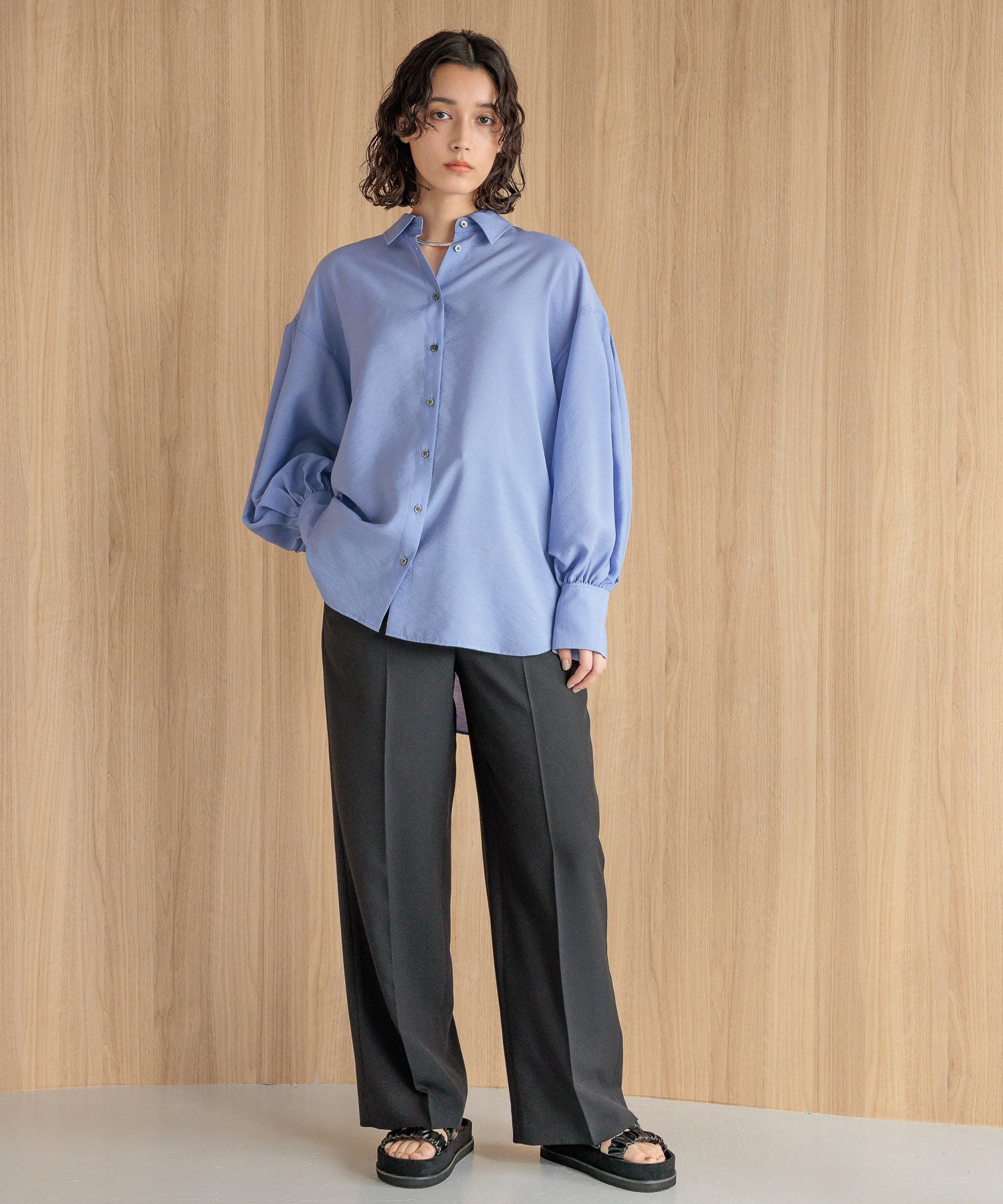 A part by 「リネンライクストレートパンツ」|スラックス|