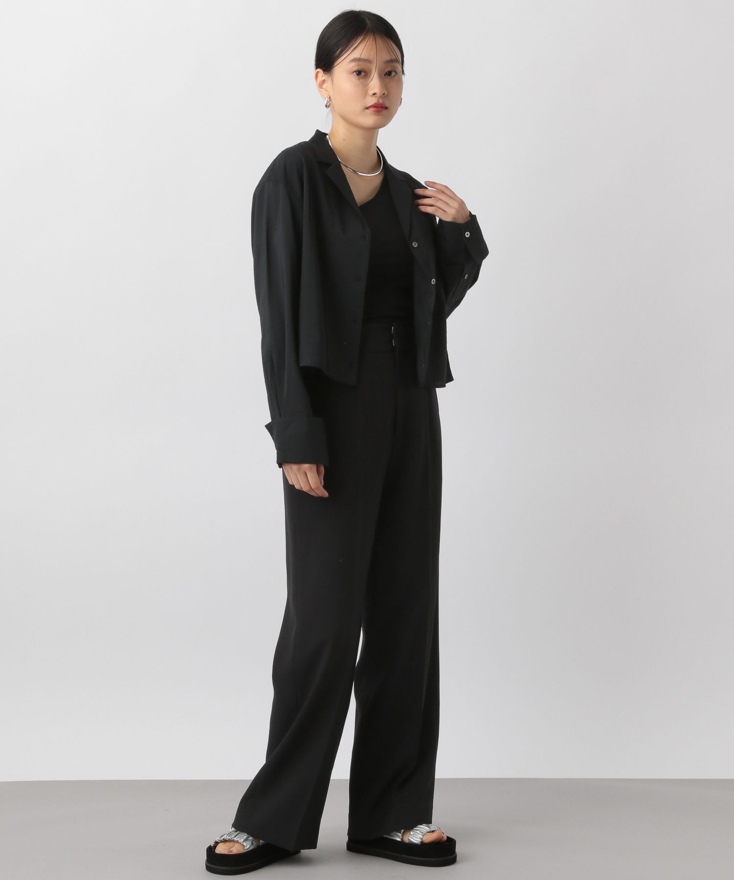 A part by 「リネンライクストレートパンツ」|スラックス|