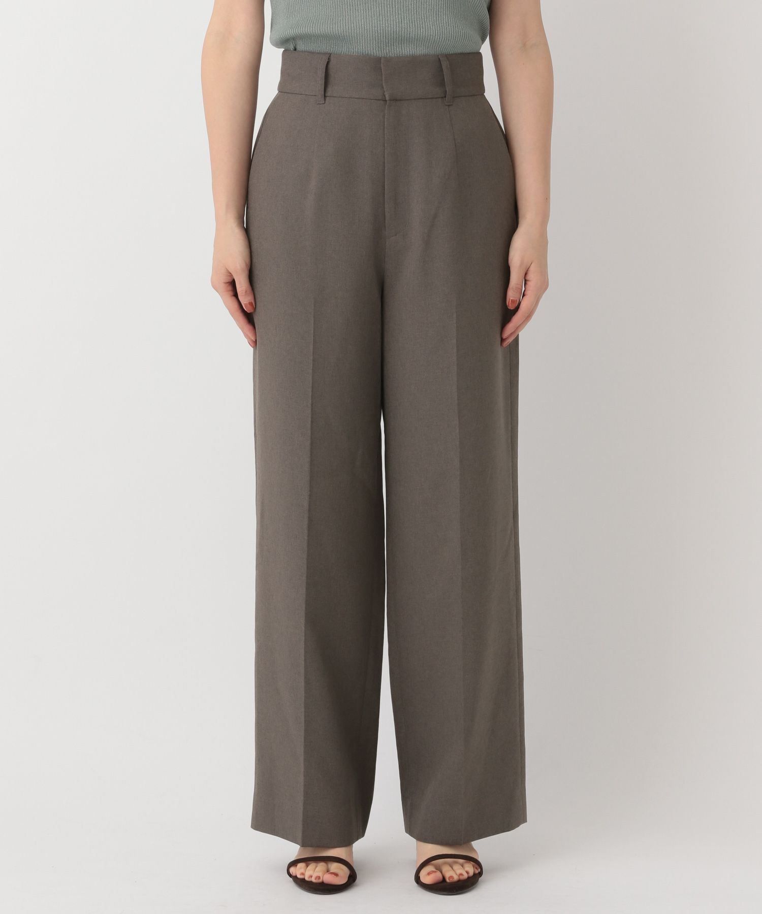 A part by 「リネンライクストレートパンツ」|スラックス|