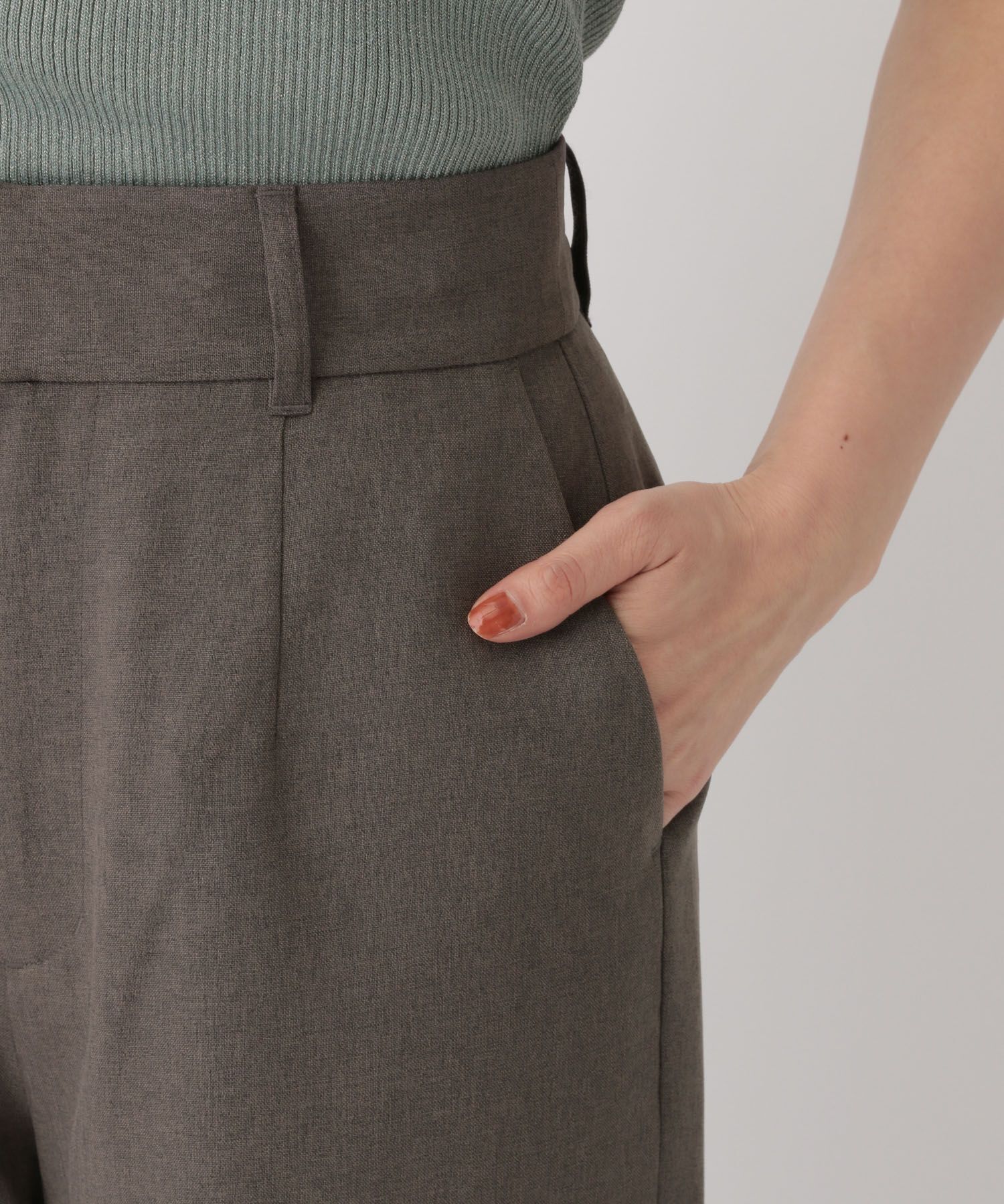 A part by 「リネンライクストレートパンツ」|スラックス|