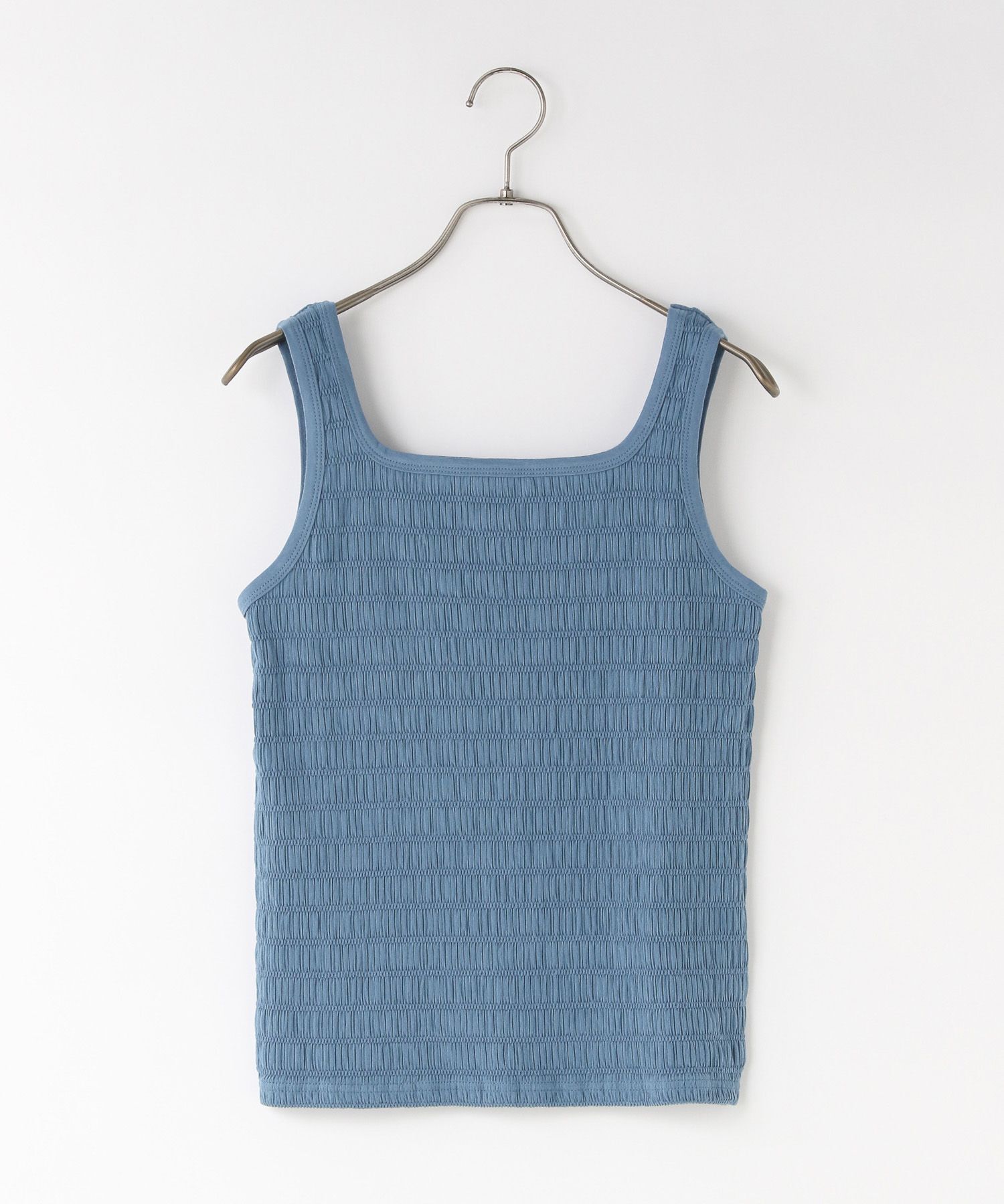 LOWRYS FARM「シャーリングタンク」|タンクトップ|ブルー４