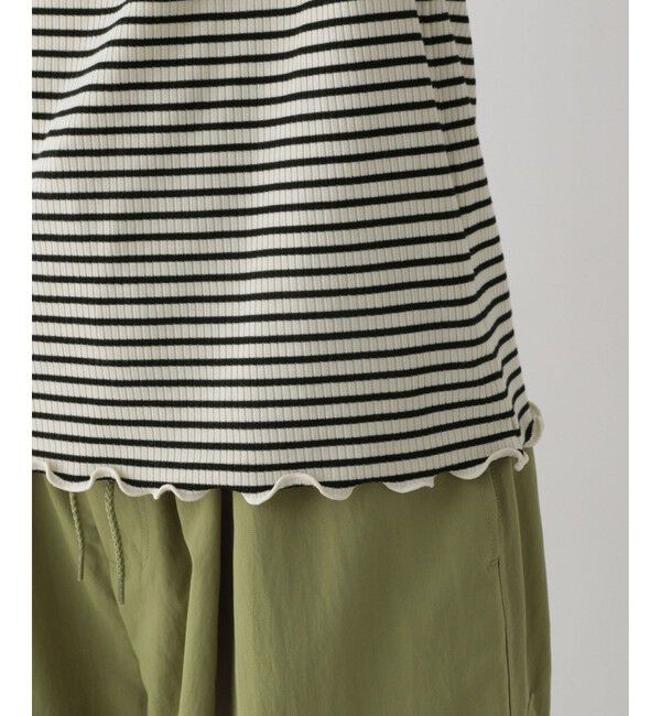 LOWRYS FARM「【前後着用可能】ボーダーテレコロングスリーブ」|Tシャツ・カットソー|