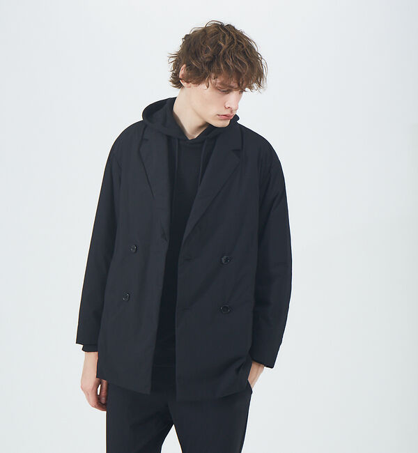 ABAHOUSE「【セットアップ対応】クリスピーナイロン パデット ダブルジャケット」|その他|