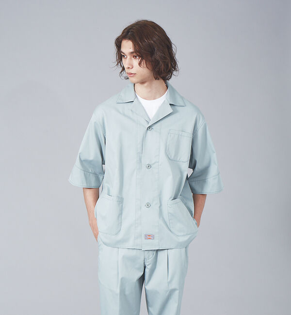 ABAHOUSE「【Dickies / ディッキーズ】MYSELF ABAHOUSE 別注 オーバ」|シャツ・ブラウス|サックスブルー