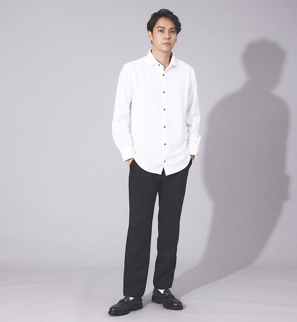 ABAHOUSE「【FLEX SHIRTS】ダイヤ柄 フクレジャカード シャツ」|シャツ・ブラウス|