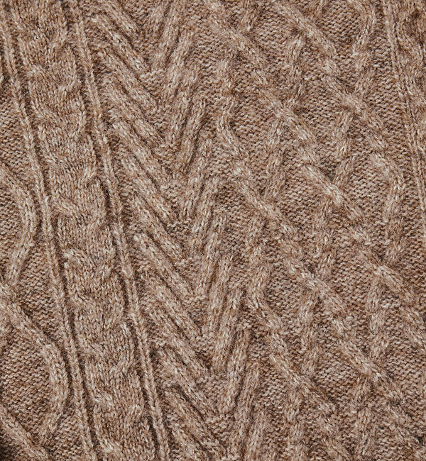 ABAHOUSE「【アラン編】パッチワーク クルーネック ニット」|ニット・セーター|