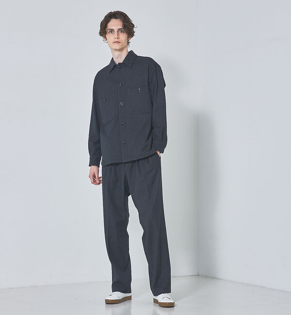 ABAHOUSE「【セットアップ対応】T/R フランス綾 CPO ブルゾン/シャツ」|シャツ・ブラウス|