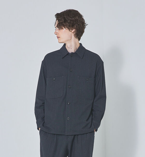 ABAHOUSE「【セットアップ対応】T/R フランス綾 CPO ブルゾン/シャツ」|シャツ・ブラウス|