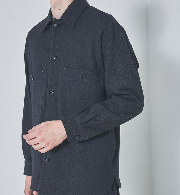 ABAHOUSE「【セットアップ対応】T/R フランス綾 CPO ブルゾン/シャツ」|シャツ・ブラウス|