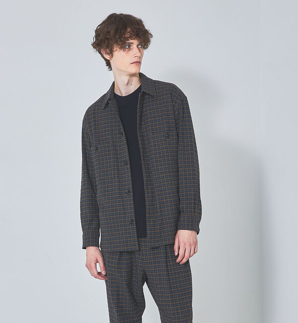 ABAHOUSE「【セットアップ対応】T/R フランス綾 CPO ブルゾン/シャツ」|シャツ・ブラウス|