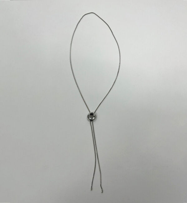 ABAHOUSE「【Leonor】メタルプレート カラーストーン ループタイ」|ネックレス|