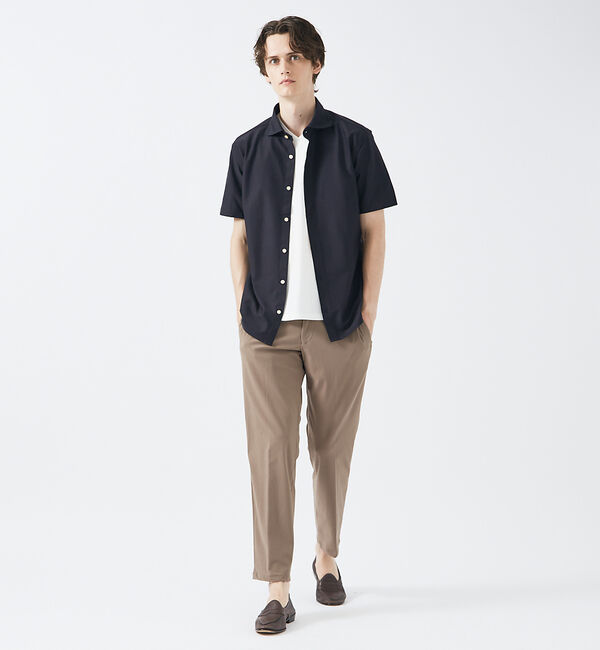 ABAHOUSE「【定番】ドレスポンチ Vネック 半袖Tシャツ / ストレッチ 冷涼感」|Tシャツ・カットソー|