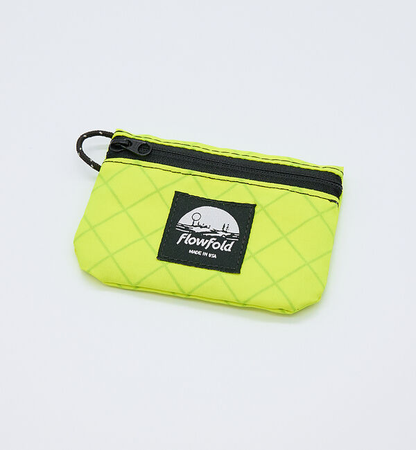 ABAHOUSE「【Flowfold/フローフォールド】 MINI POUCH/ミニポーチ/小銭入」|財布|ライム