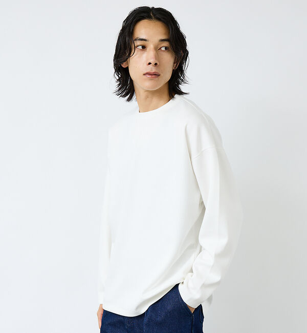 ABAHOUSE「【FORTUNA/フォルトゥナ】ECOTECコクーンシルエットロングTシャツ/ユ」|Tシャツ・カットソー|